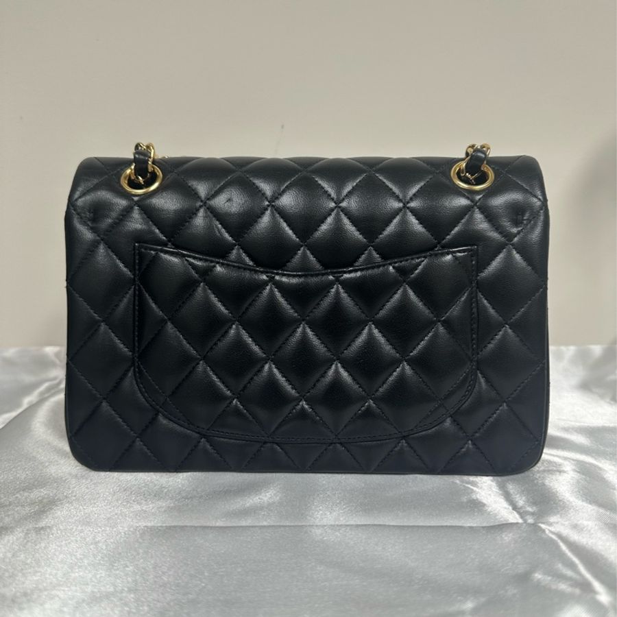 Chanel small cf 23 小號 classic double flap 羊皮lambskin black GHW 預訂貨品-2