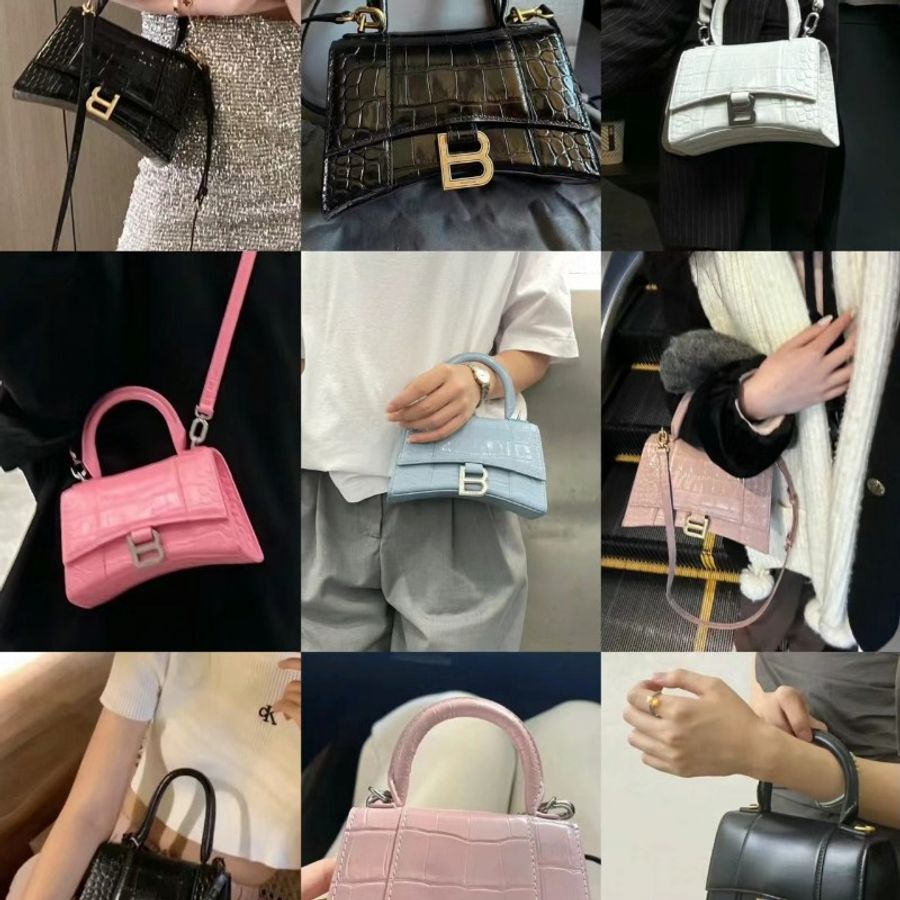 🏆特價✈️Balenciaga 巴黎世家 hourglass bag 小牛皮 沙漏包 S 小款 小號 手提包 斜背包 兩用包-3