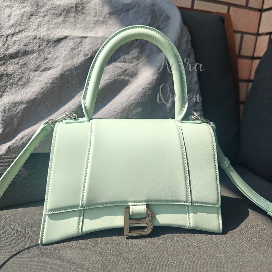 🏆特價✈️Balenciaga 巴黎世家 hourglass bag 小牛皮 沙漏包 S 小款 小號 手提包 斜背包 兩用包-5