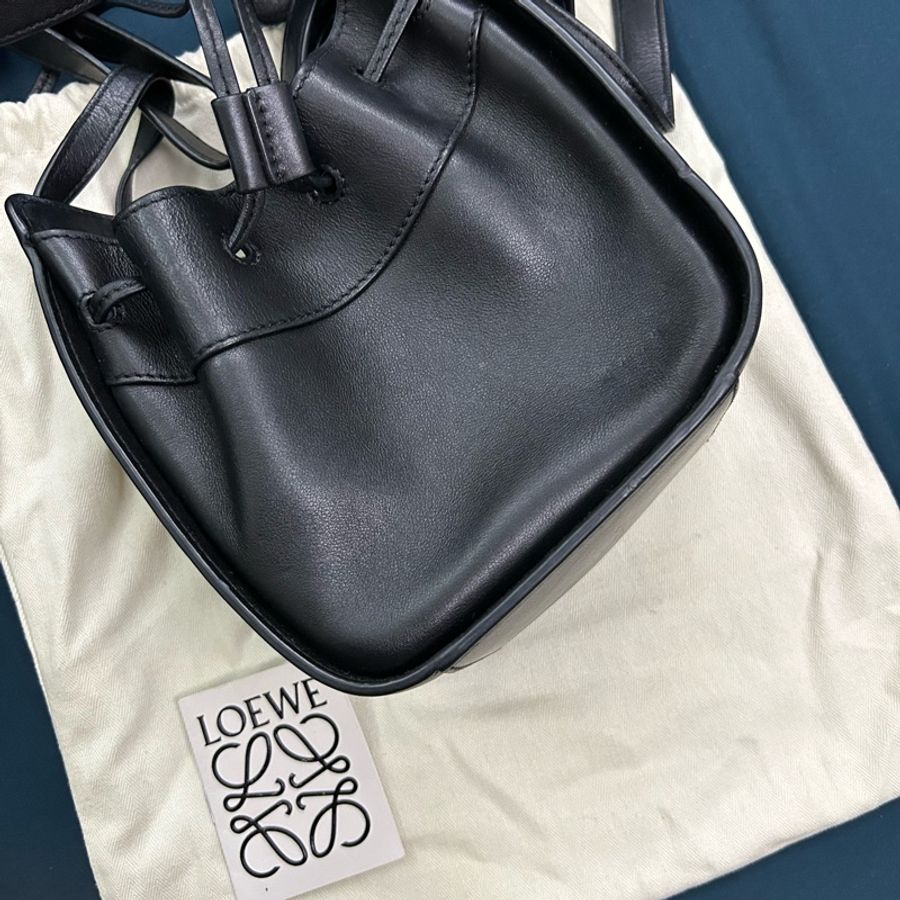 Loewe吊床包 mini黑色-9