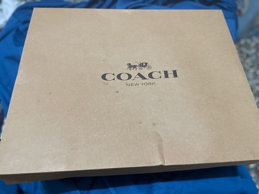 藍色Coach Dempsey Tote 40 In Signature Jacquard With Patch-17