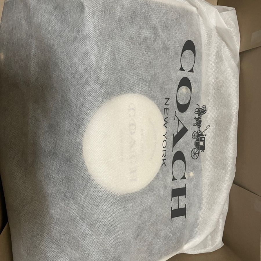 藍色Coach Dempsey Tote 40 In Signature Jacquard With Patch-18