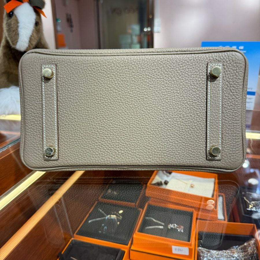 ✨持有正品正貨標籤公司✨Hermes Birkin 25 大象灰金扣-4