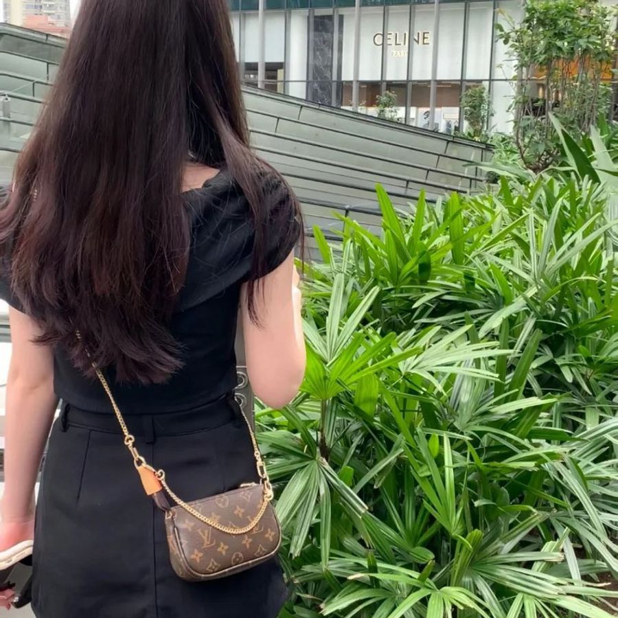 【新】Louis Vuitton 經典老花麻將包,LV,小廢包,鏈帶包,肩背包,手提包,宴會包,二手真品,正品,現貨-18