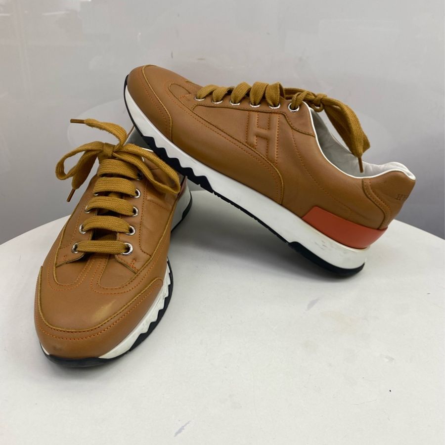 Hermès Quicker leather trainers-0