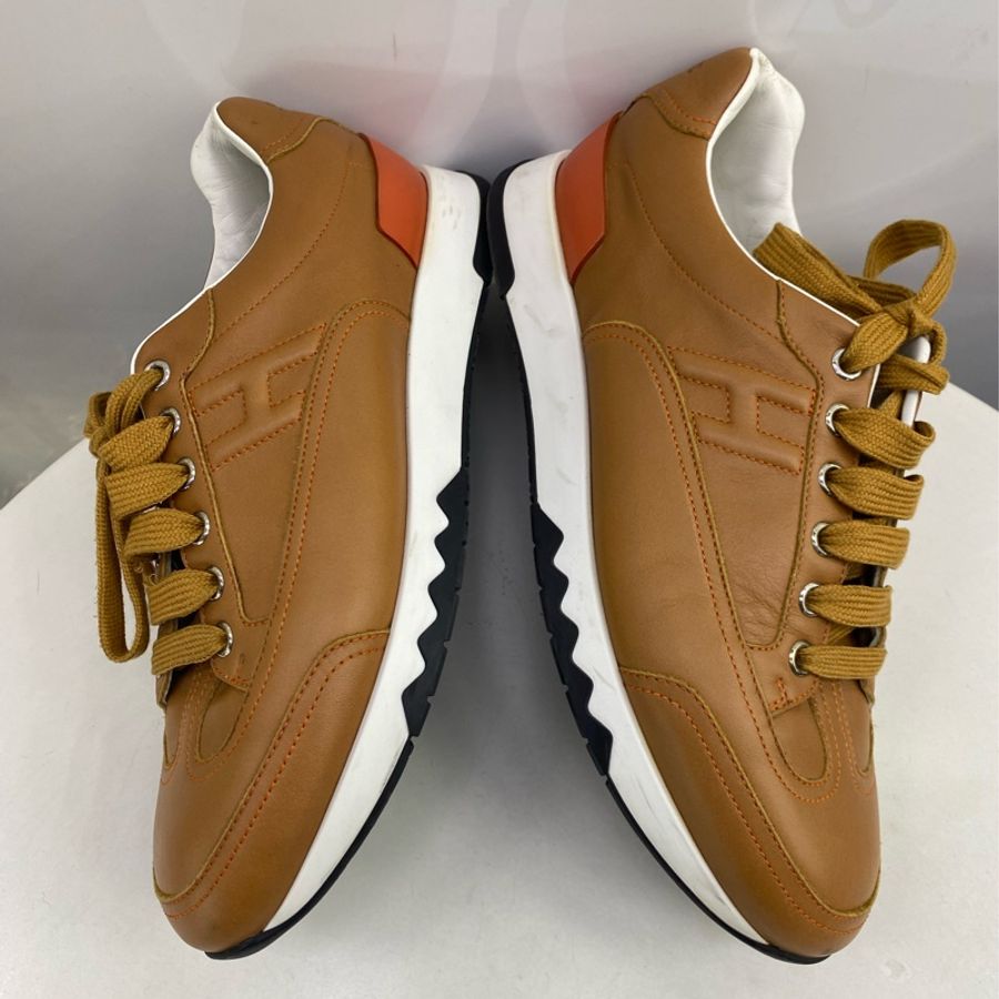 Hermès Quicker leather trainers-6