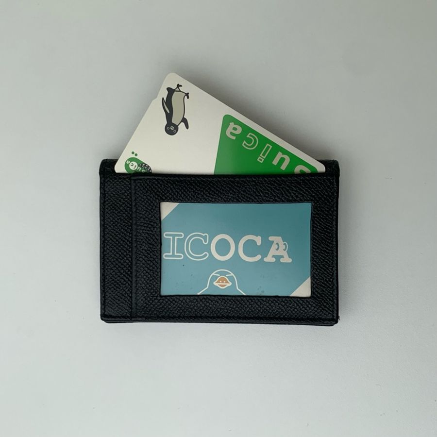 BVLGARI寶格麗 對折萬用卡夾/短夾 金屬圓環Logo 黑色 男女通用-3