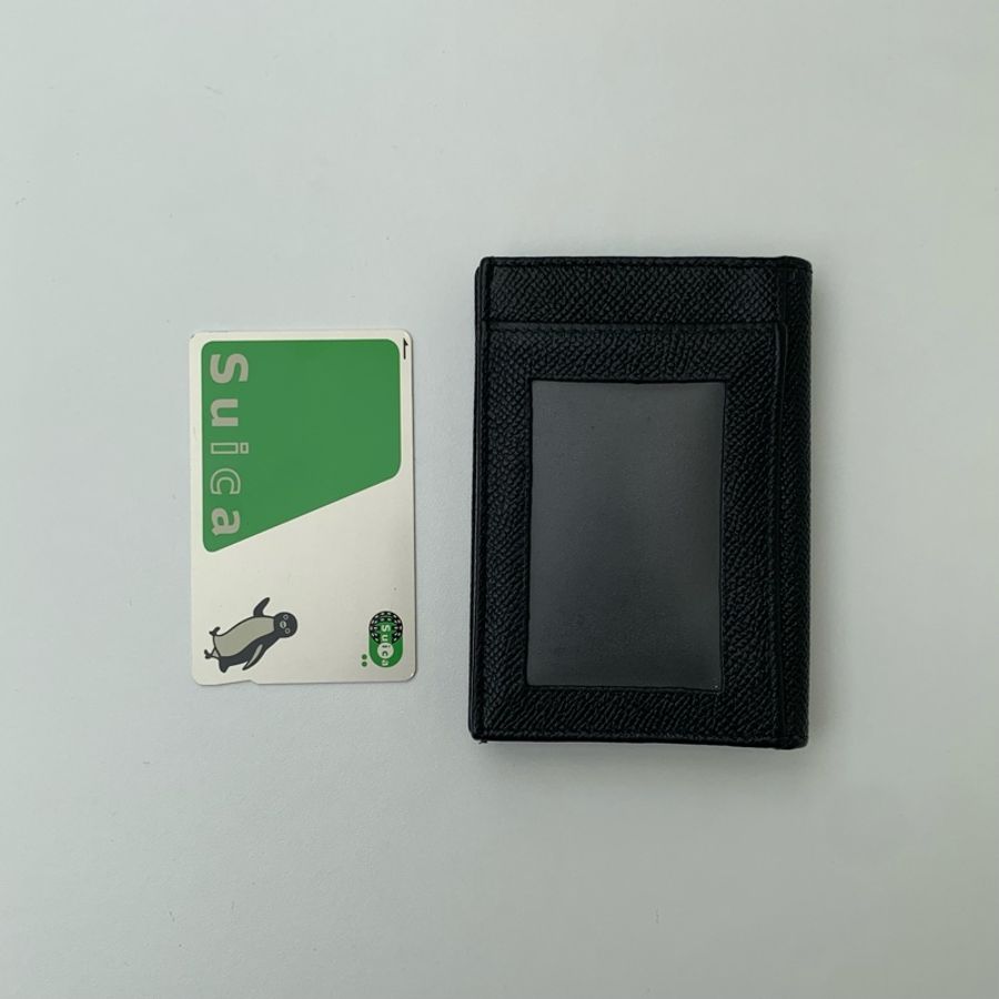 BVLGARI寶格麗 對折萬用卡夾/短夾 金屬圓環Logo 黑色 男女通用-8