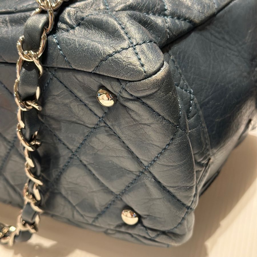Chanel 牛仔皮革手提肩背包-4
