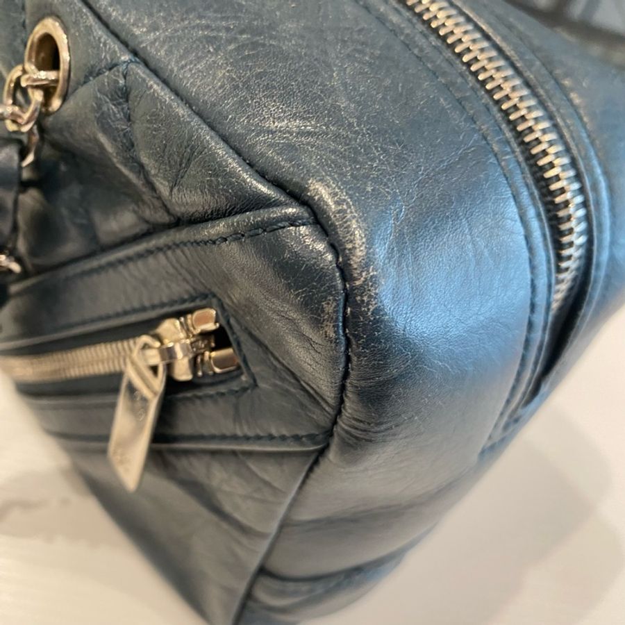 Chanel 牛仔皮革手提肩背包-17