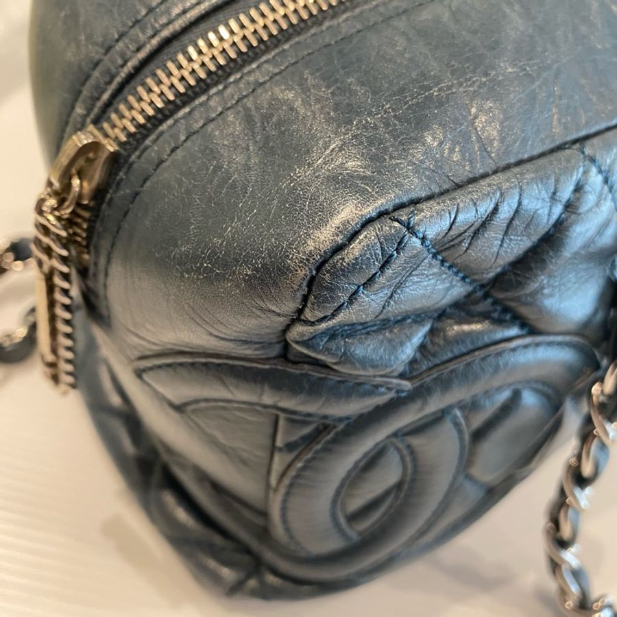 Chanel 牛仔皮革手提肩背包-18