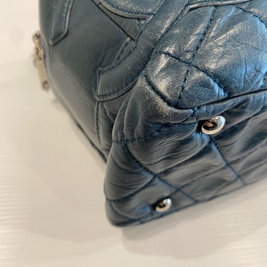 Chanel 牛仔皮革手提肩背包-21