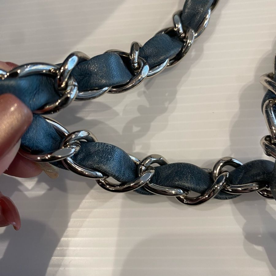 Chanel 牛仔皮革手提肩背包-24