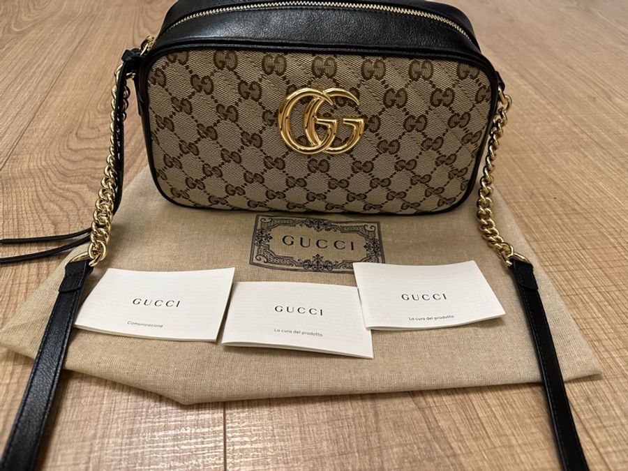 GUCCI斜背相機包-0