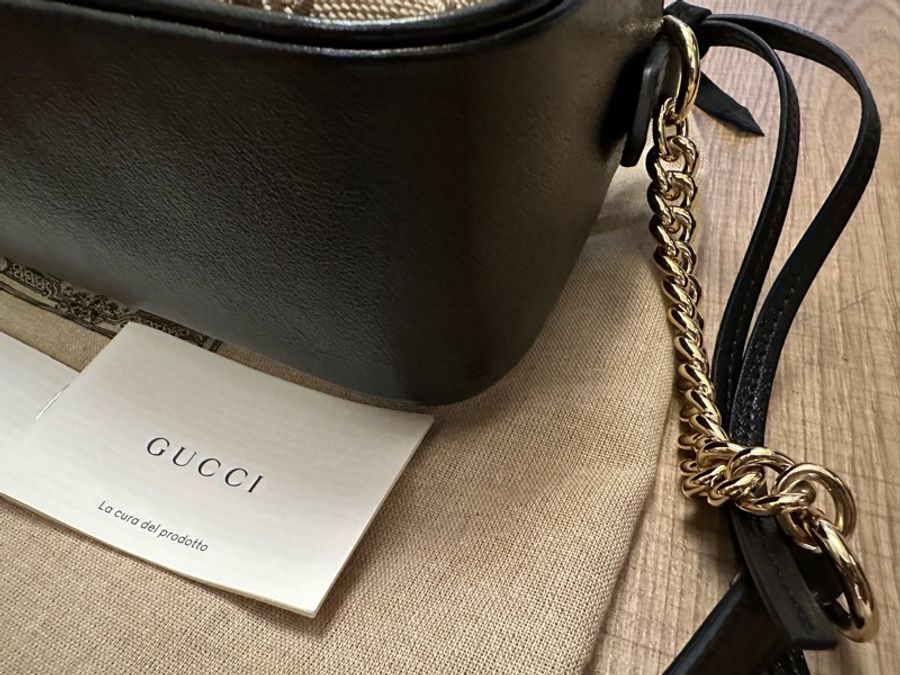 GUCCI斜背相機包-5