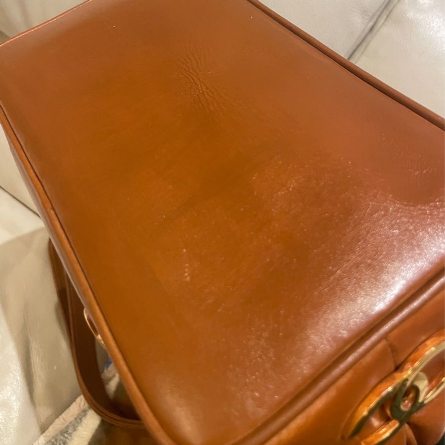 chanel vintage 6logo 焦糖色 焦糖粽 單肩背-9