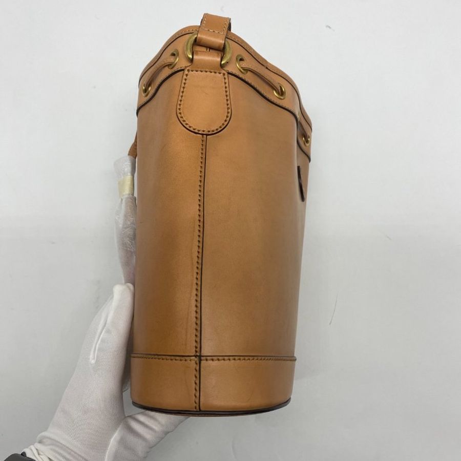 GUCCI 古馳 駝色 全皮 迪士尼聯名款 米奇 水桶包-3