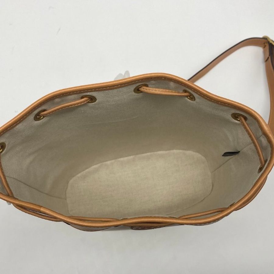 GUCCI 古馳 駝色 全皮 迪士尼聯名款 米奇 水桶包-5