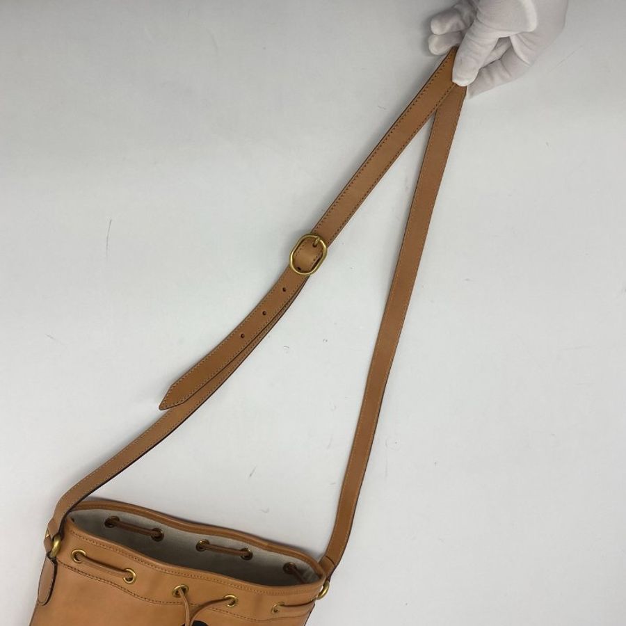 GUCCI 古馳 駝色 全皮 迪士尼聯名款 米奇 水桶包-6