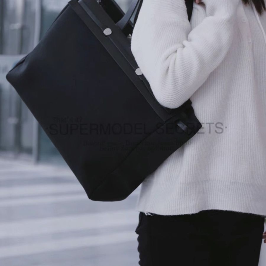 ✨馬年成為養馬人🔥Hermès Hermes herbag cabas 40 vintage bag 愛馬仕 黑色 大托特包 帆布包 手袋 側揹包 手提包 媽媽包 上班族 電腦包 筆電包 公事包-1