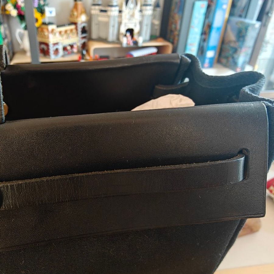 ✨馬年成為養馬人🔥Hermès Hermes herbag cabas 40 vintage bag 愛馬仕 黑色 大托特包 帆布包 手袋 側揹包 手提包 媽媽包 上班族 電腦包 筆電包 公事包-38