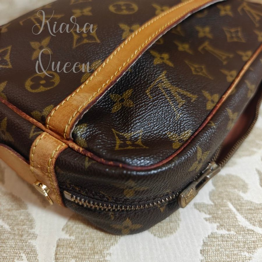 Louis Vuitton LV vintage 中古 記者包 手提包 手拿包 古董包 絕版 停產 斜揹包-16