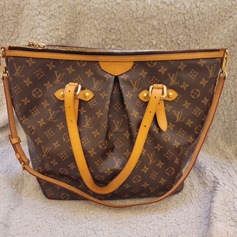 ♥520優惠♥Louis Vuitton LV M40146 PALERMO GM 肩背 手提兩用包-0