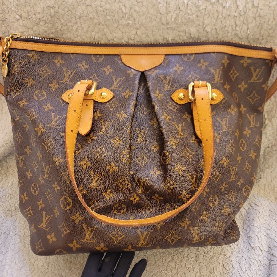 ♥520優惠♥Louis Vuitton LV M40146 PALERMO GM 肩背 手提兩用包-7