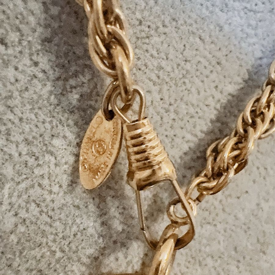 Chanel Vintage古董重工款雙層長鍊放大鏡/毛衣鏈-4