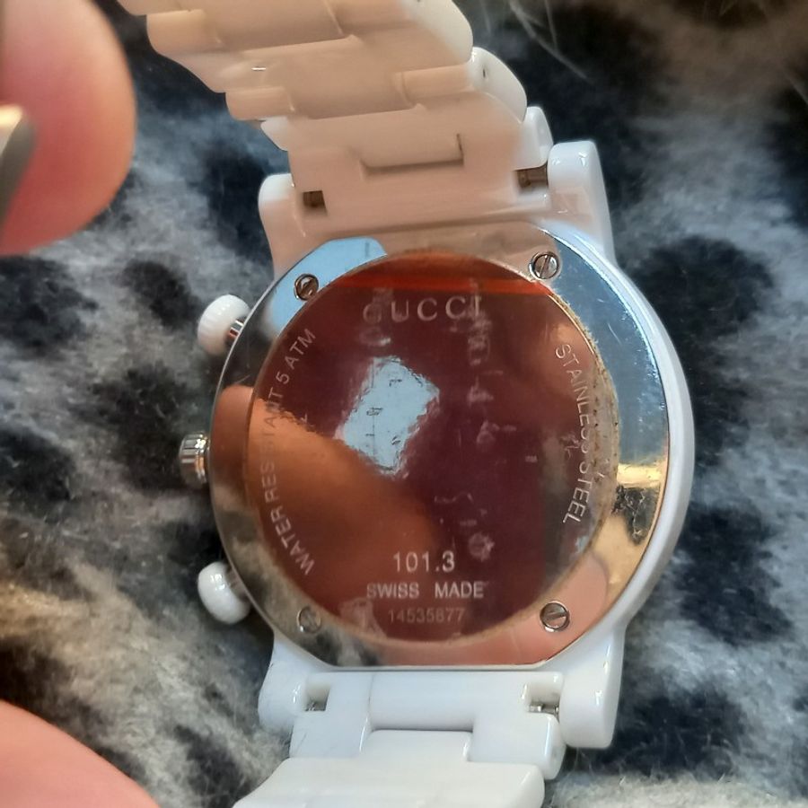 GUCCI白色陶瓷錶-10