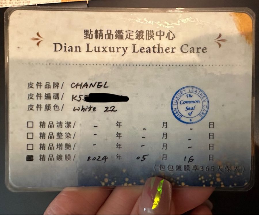 稀有香奈兒Chanel 22 小號白色閃亮小牛皮 / 彩虹金屬-20