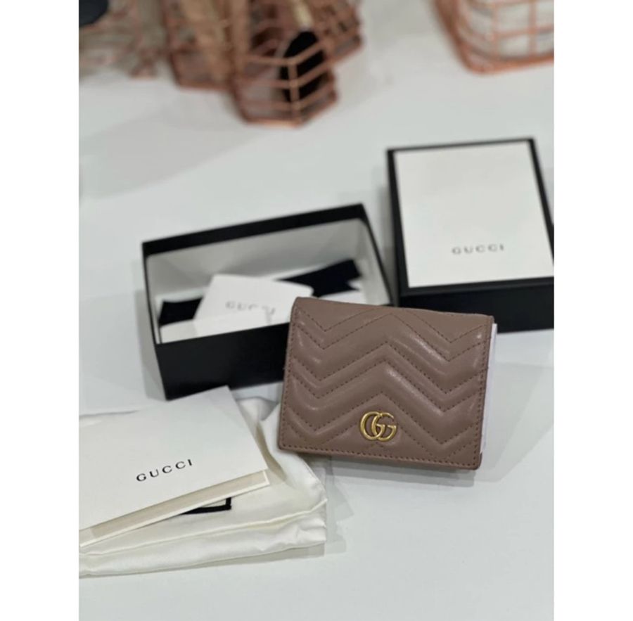 Gucci marmont 短夾 裸藕色-0