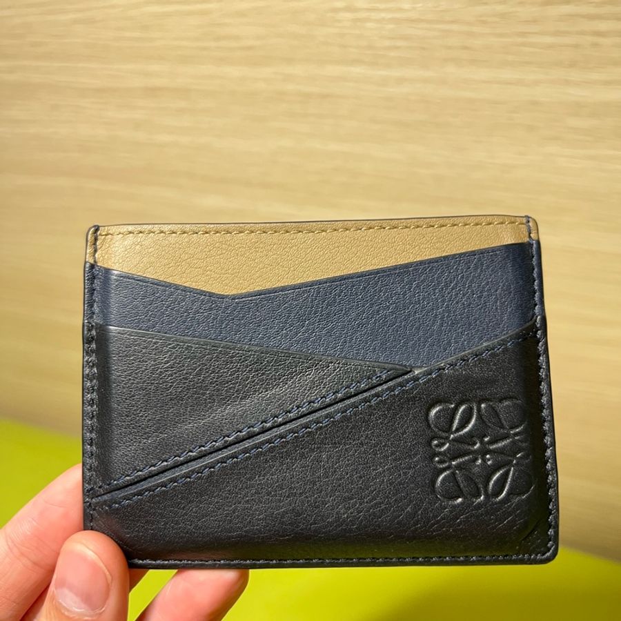 Loewe plain cardholder (Loewe經典牛皮卡片套)-1