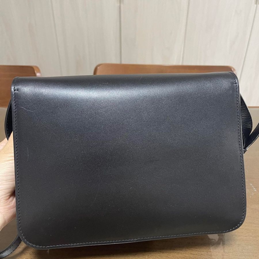 BURBERRY TB皮革翻蓋肩背/斜背包-4
