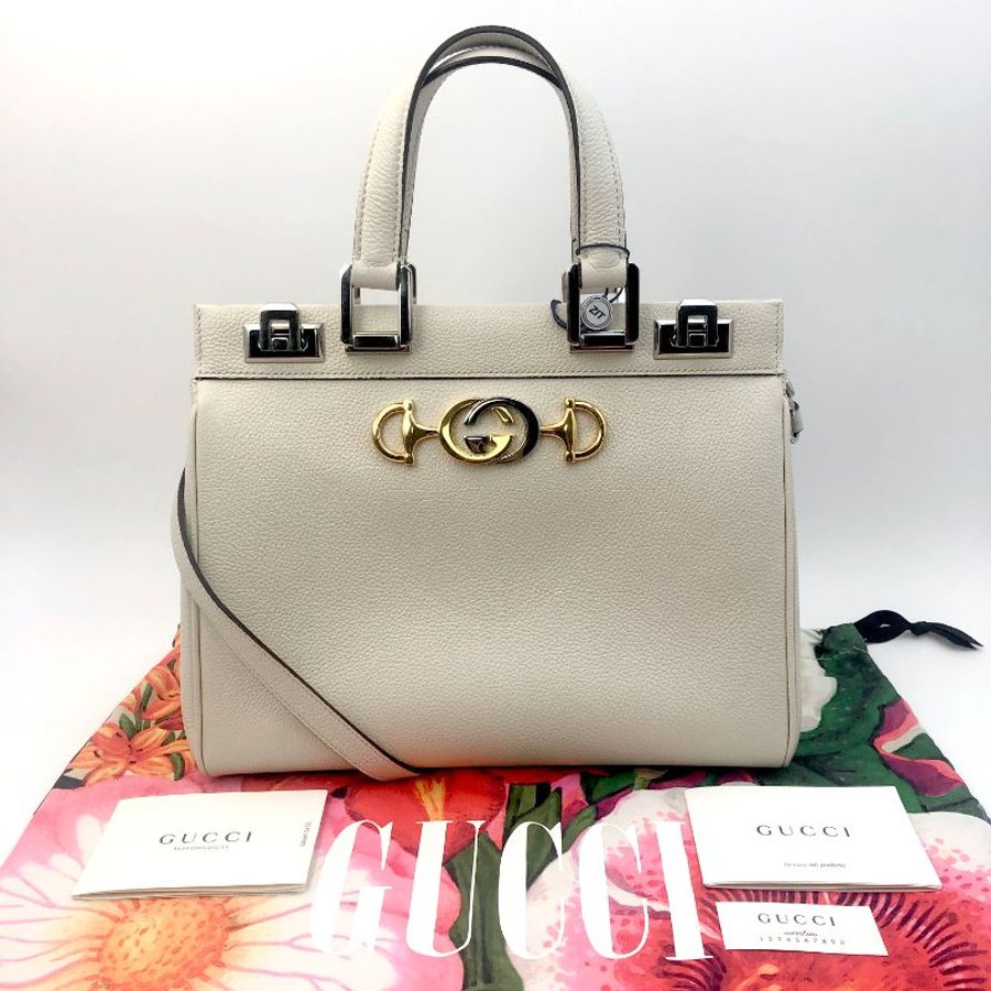 【出清價】GUCCI 經典ZUMI系列馬銜釦兩用包，氣質款，側背包，肩背包，手提包，OL包，公事包，逛街包，二手真品，現貨-0