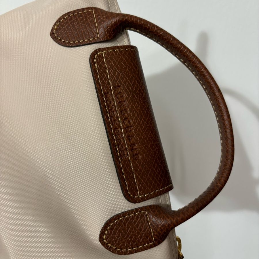 longchamp mini 餃子包 米白色-6