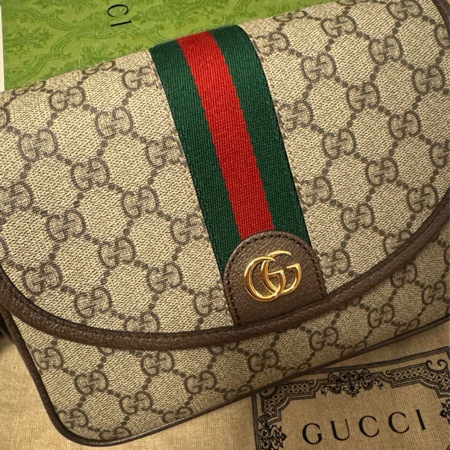GUCCI OPHIDIA GG小型肩揹袋-7