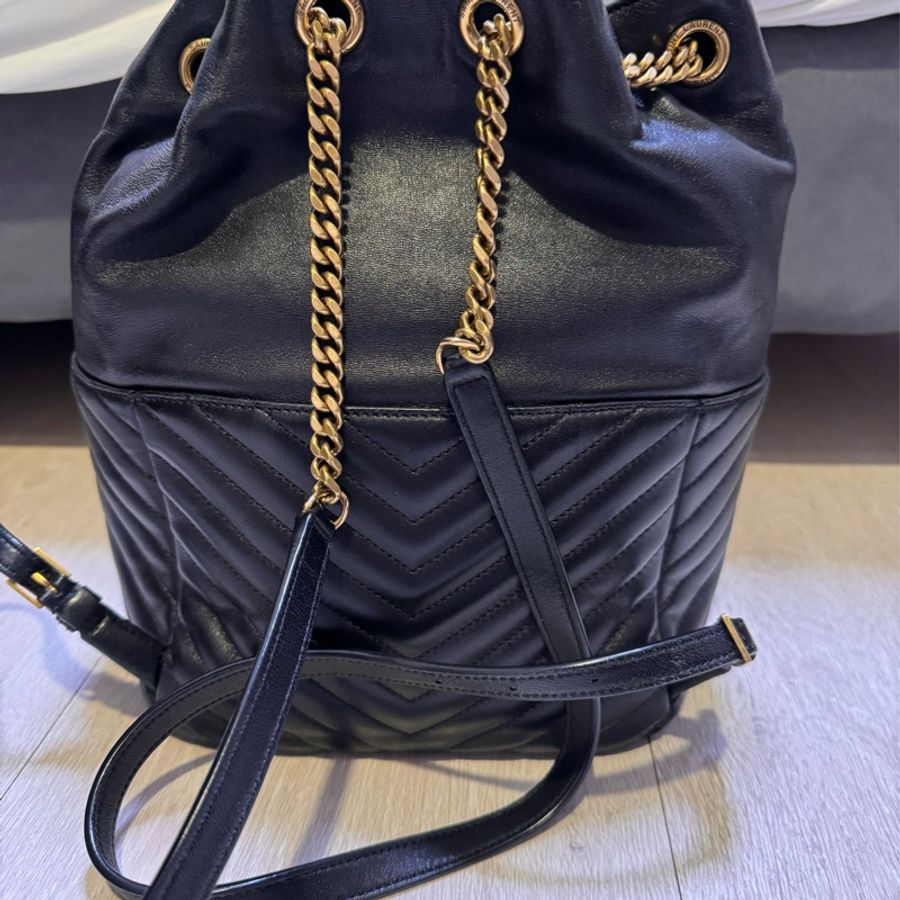 Saint Laurent 小羊皮後背包-10