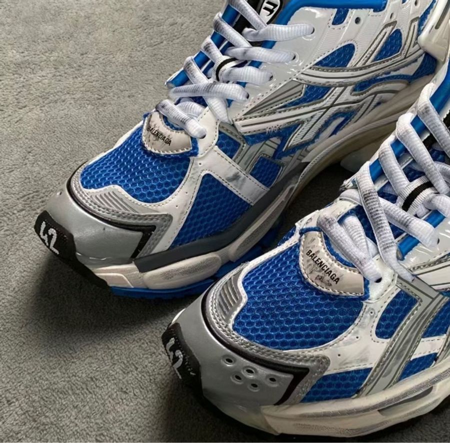 BALENCIAGA RUNNER SNEAKER IN BLUE 巴黎世家 藍白配色 附上原廠鞋盒/防塵套/紙袋/購買證明-2