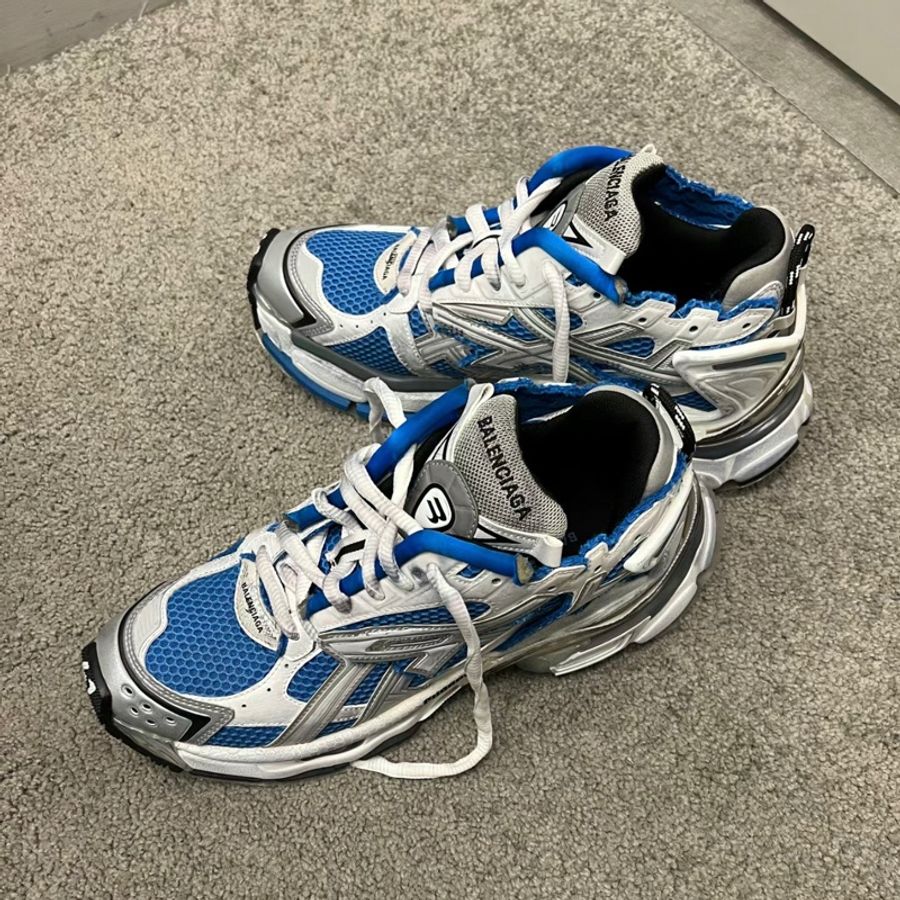 BALENCIAGA RUNNER SNEAKER IN BLUE 巴黎世家 藍白配色 附上原廠鞋盒/防塵套/紙袋/購買證明-7
