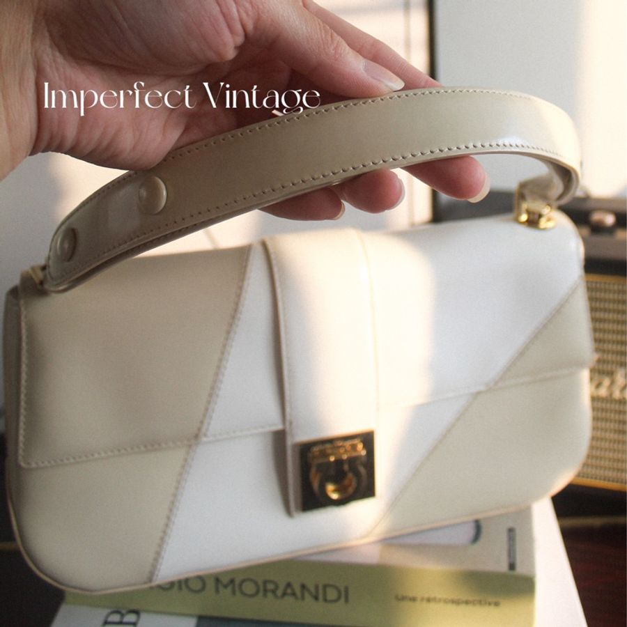 Ferragamo馬蹄扣拼色hobo-9