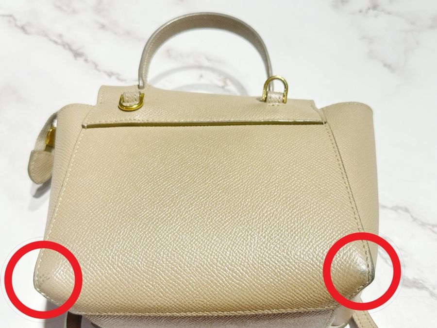 CELINE BELT BAG pico鯰魚包 杏色-7