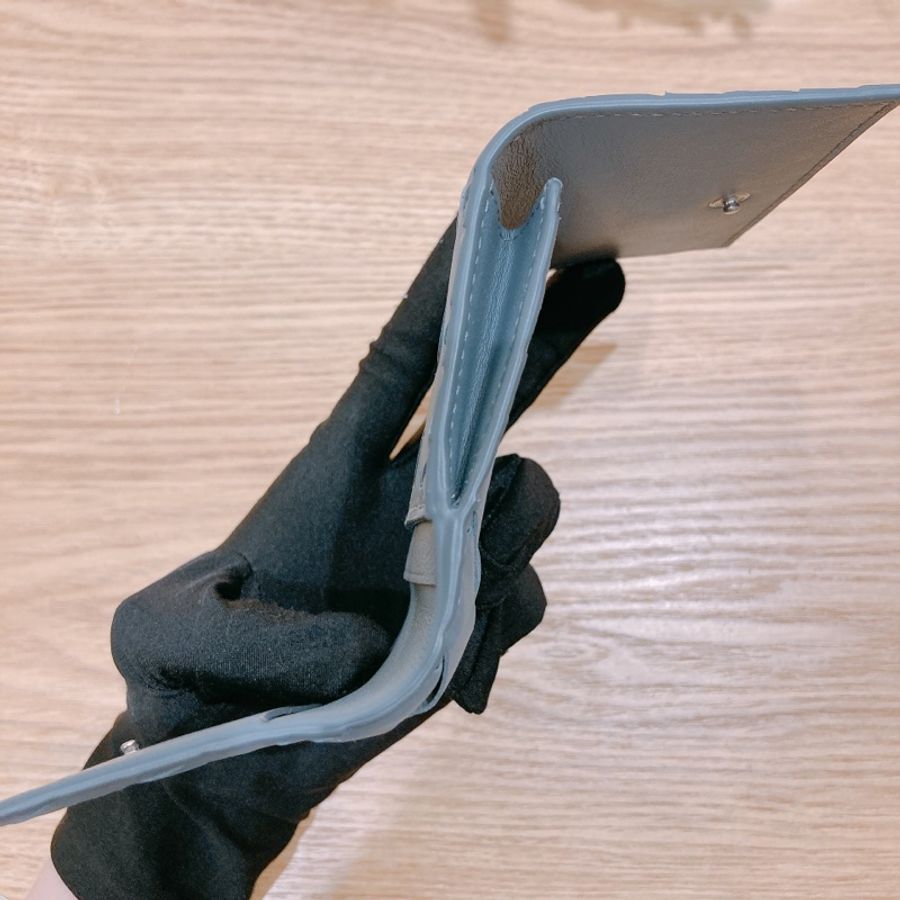 Bottega Veneta 翻蓋小皮具 灰色系-5