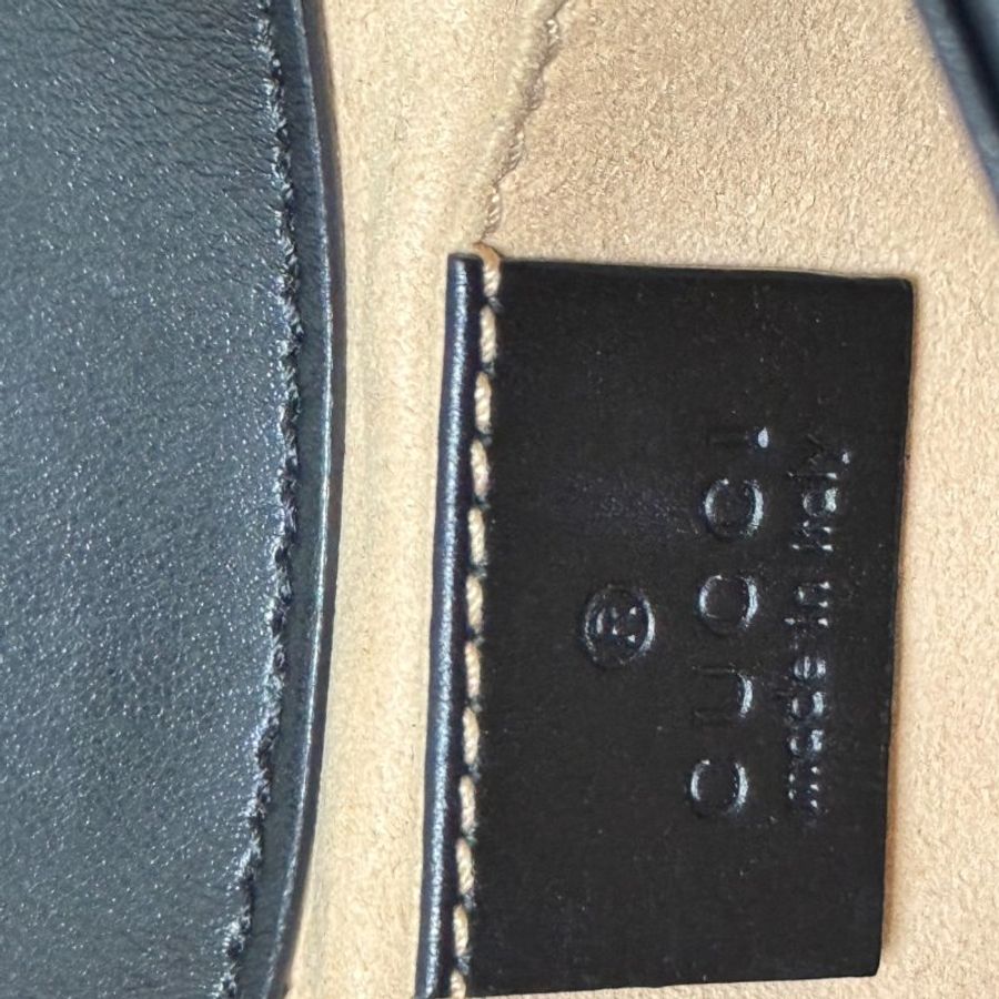 Gucci 黑Marmont掀蓋鏈包22-12