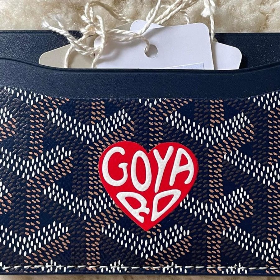 Goyard 深藍愛心❤️卡片夾、名片夾-5