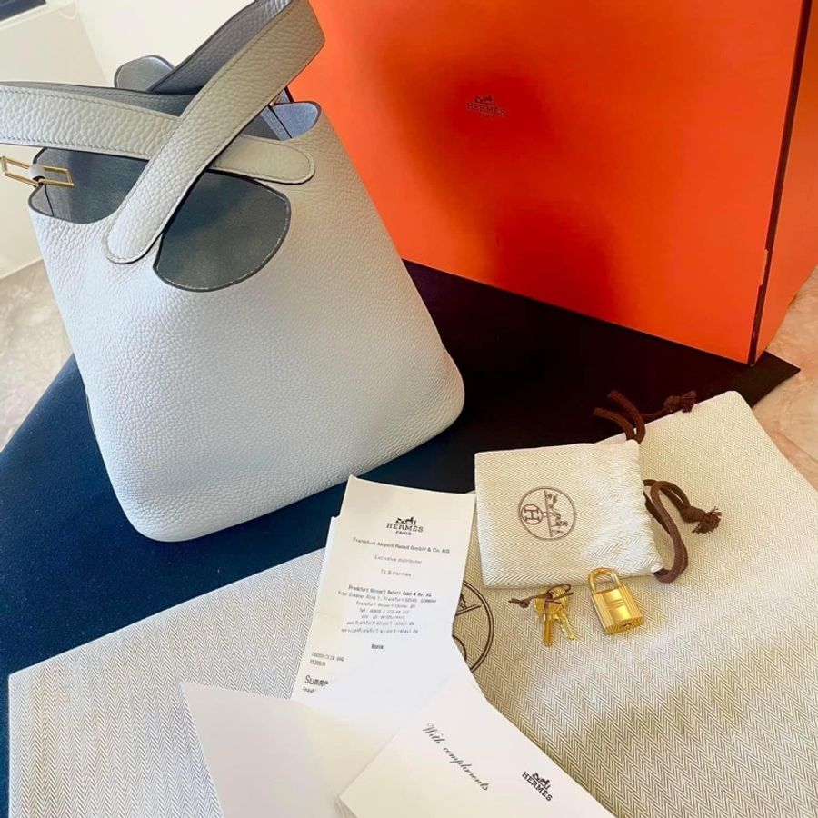 Hermes Picotin 22 聖杯藍-18