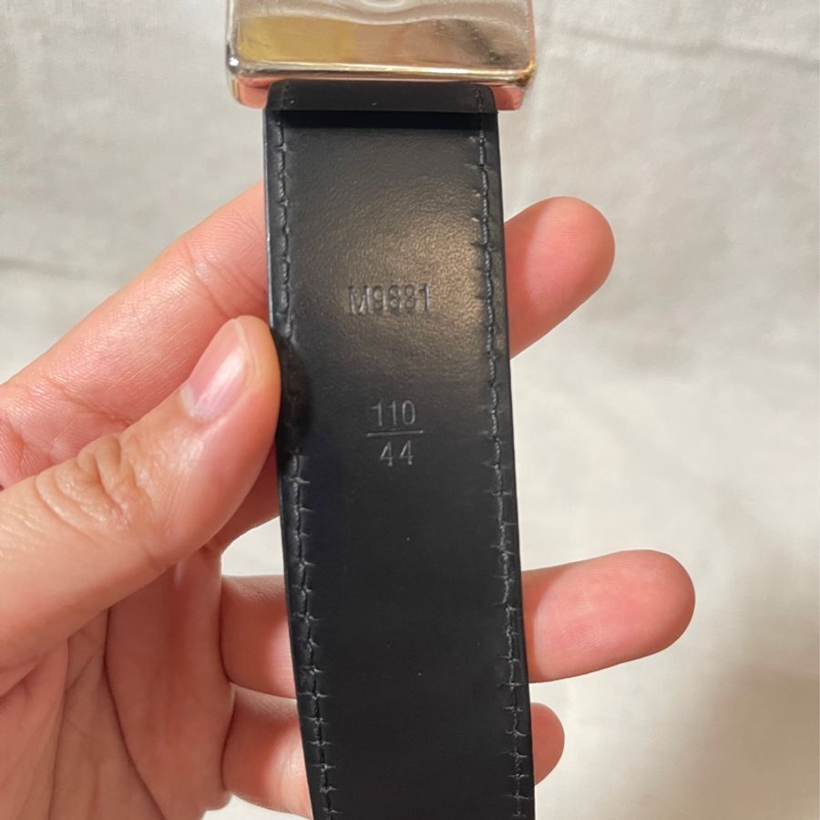 Louis vuitton LV基本款小logo皮帶-110-3