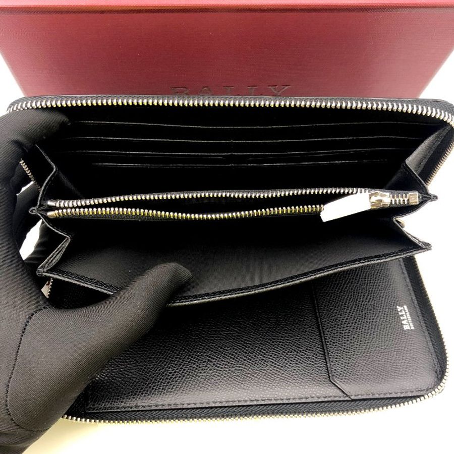 【全套配件】BALLY 經典紅白條紋拉鍊長夾,手拿包,公事包,隨身包,辦公包,業務包,二手真品,現貨,免運-12