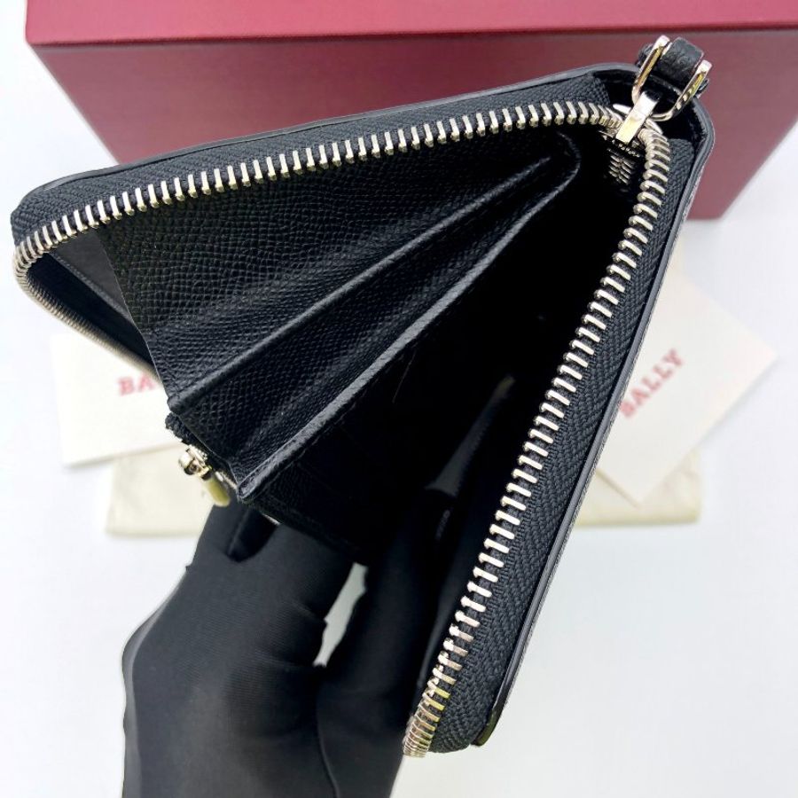 【全套配件】BALLY 經典紅白條紋拉鍊長夾,手拿包,公事包,隨身包,辦公包,業務包,二手真品,現貨,免運-15
