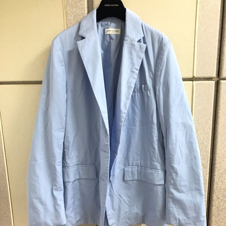 全新DRIES VAN NOTEN 正品天空藍西裝外套 38號 M-L可穿-4